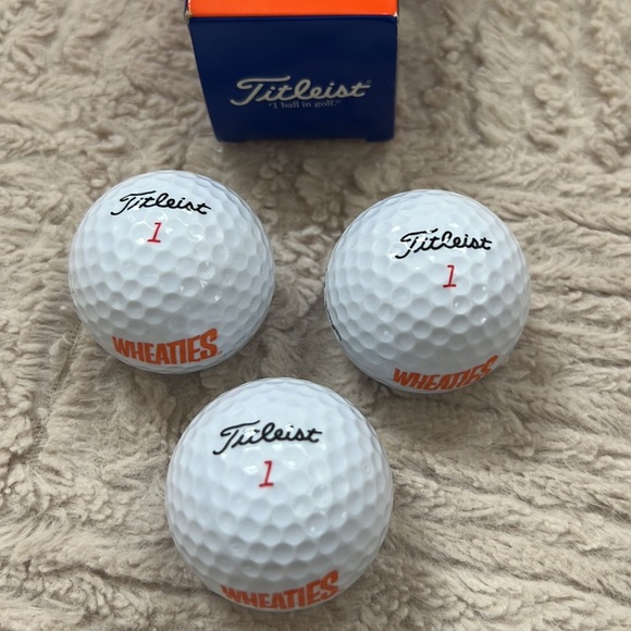 Vintage 1996 Tiger Woods Wheaties Titleist Golf Balls 3-Pack *New In Box* - Picture 9 of 16